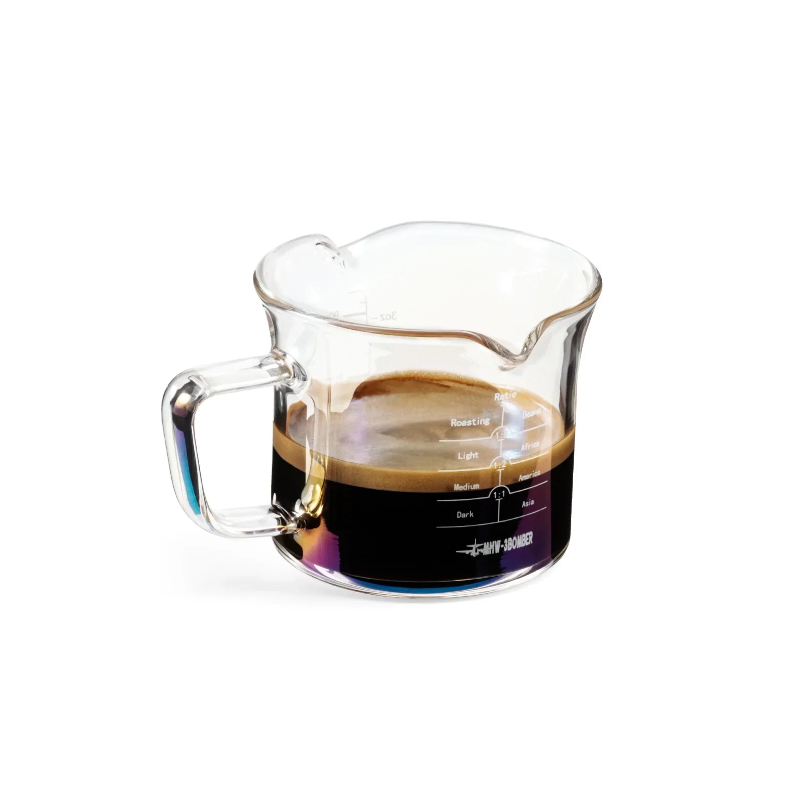 MHW-3BOMBER Glass Measuring - Double Spout - 120ml