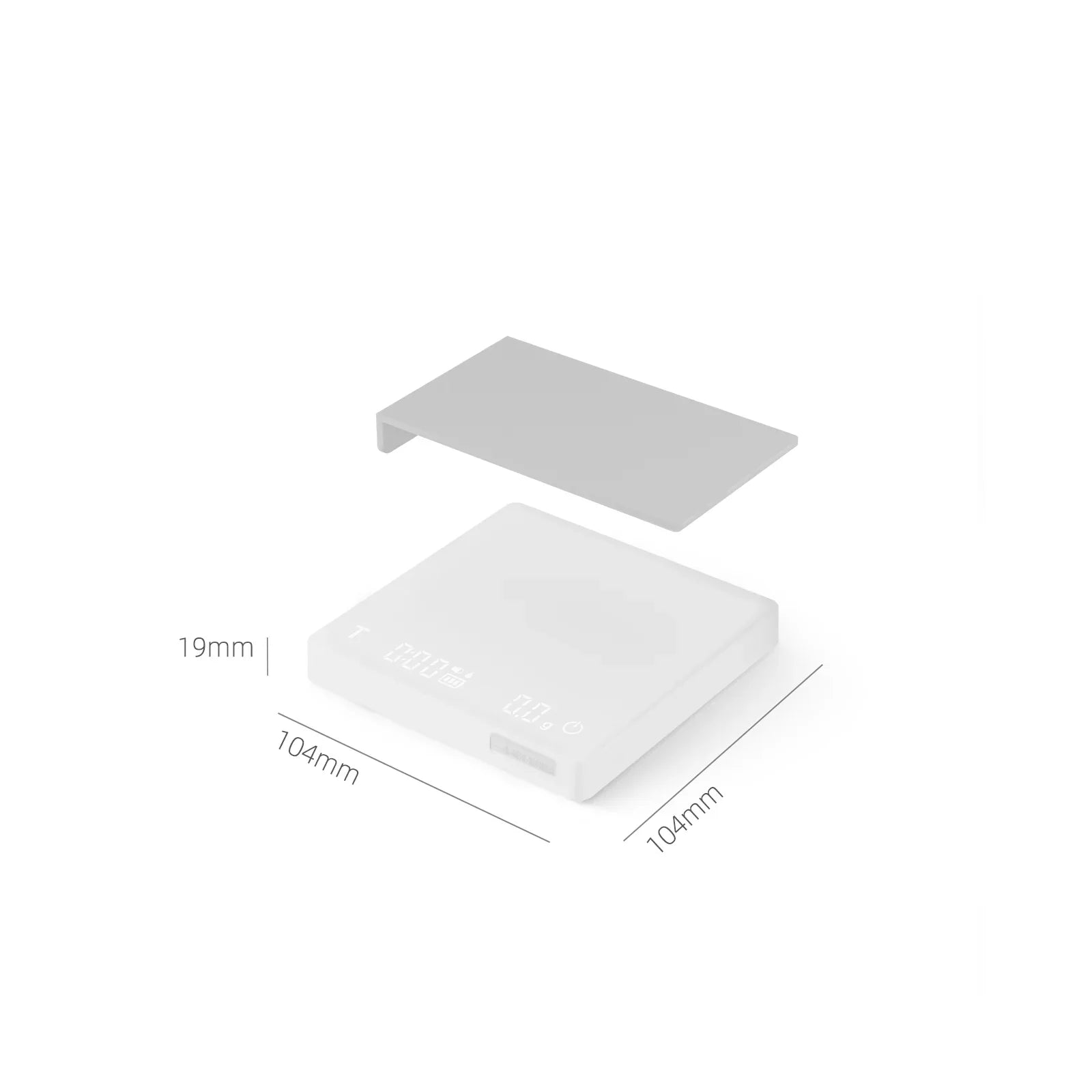 MHW-3BOMBER Cube Coffee Scale 2.0 Mini - 104*104*19mm