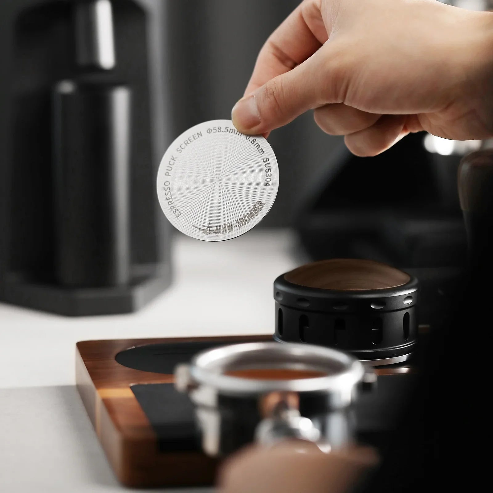 MHW-3BOMBER Espresso Puck Screen