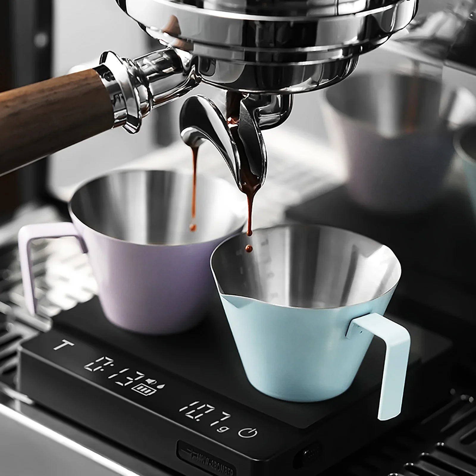 MHW-3BOMBER Stainless Steel Measuring Cup Double Mouth 120ml