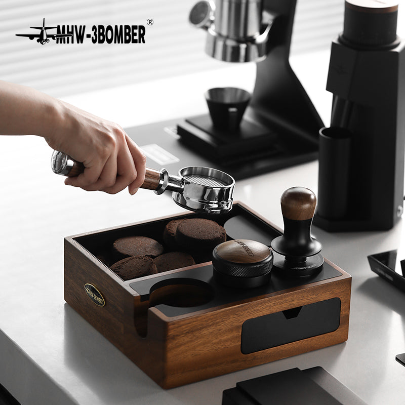 MHW-3BOMBER Wood Portafilter Holder 51-58mm universal
