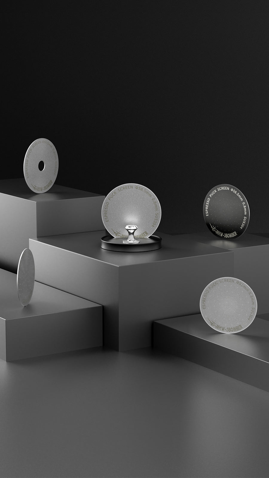 MHW-3BOMBER Espresso Puck Screen - Titanium Black