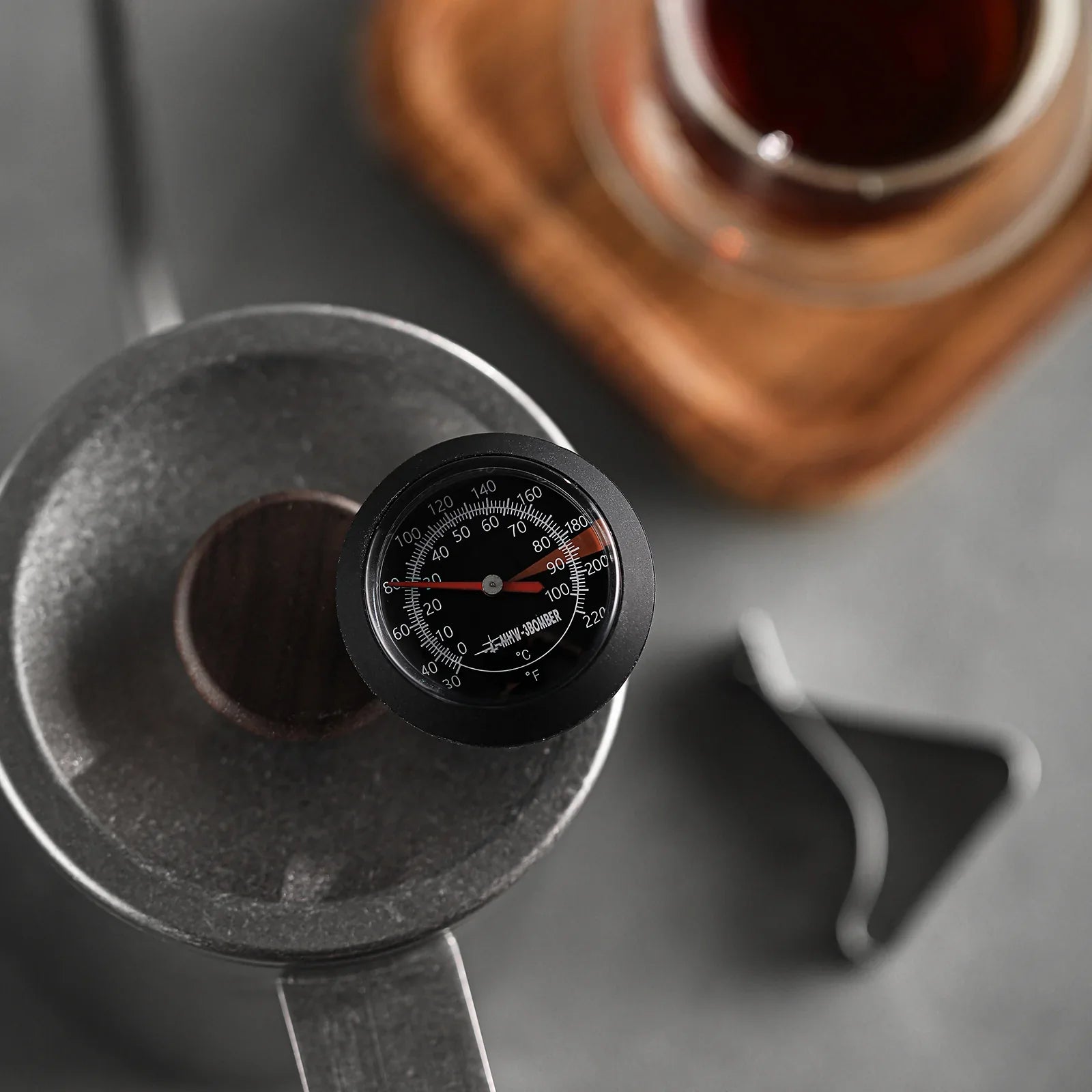 MHW-3BOMBER 0 to 100℃ Dial Thermometer - Black