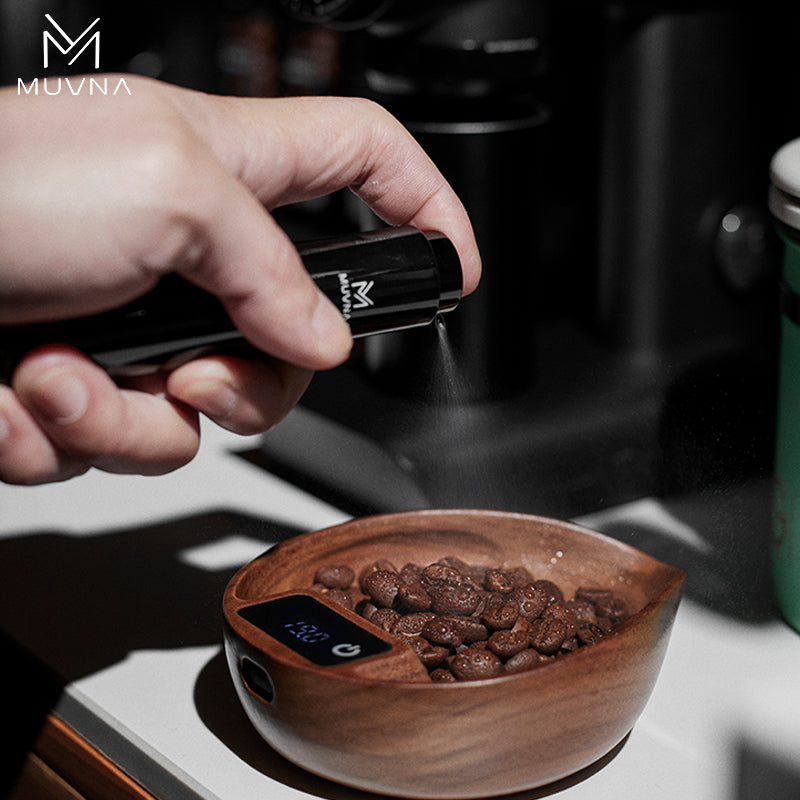 MUVNA Electronic Scale for Coffee Beans Walnut