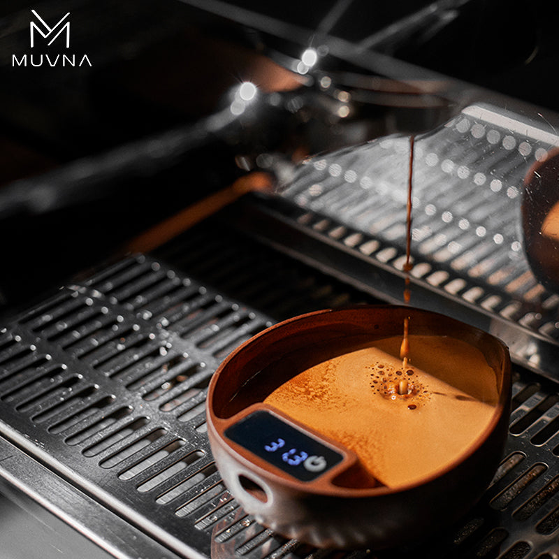 MUVNA Electronic Scale for Coffee Beans Walnut