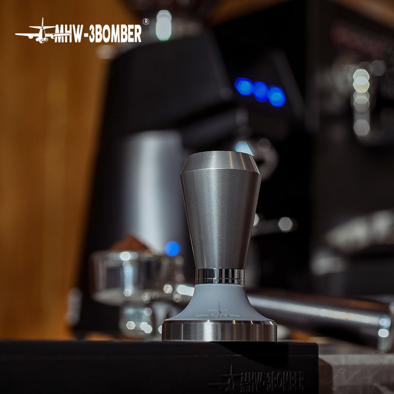 MHW-3BOMBER Knight Series Tamper 58.35mm - Starlight Silver-flat