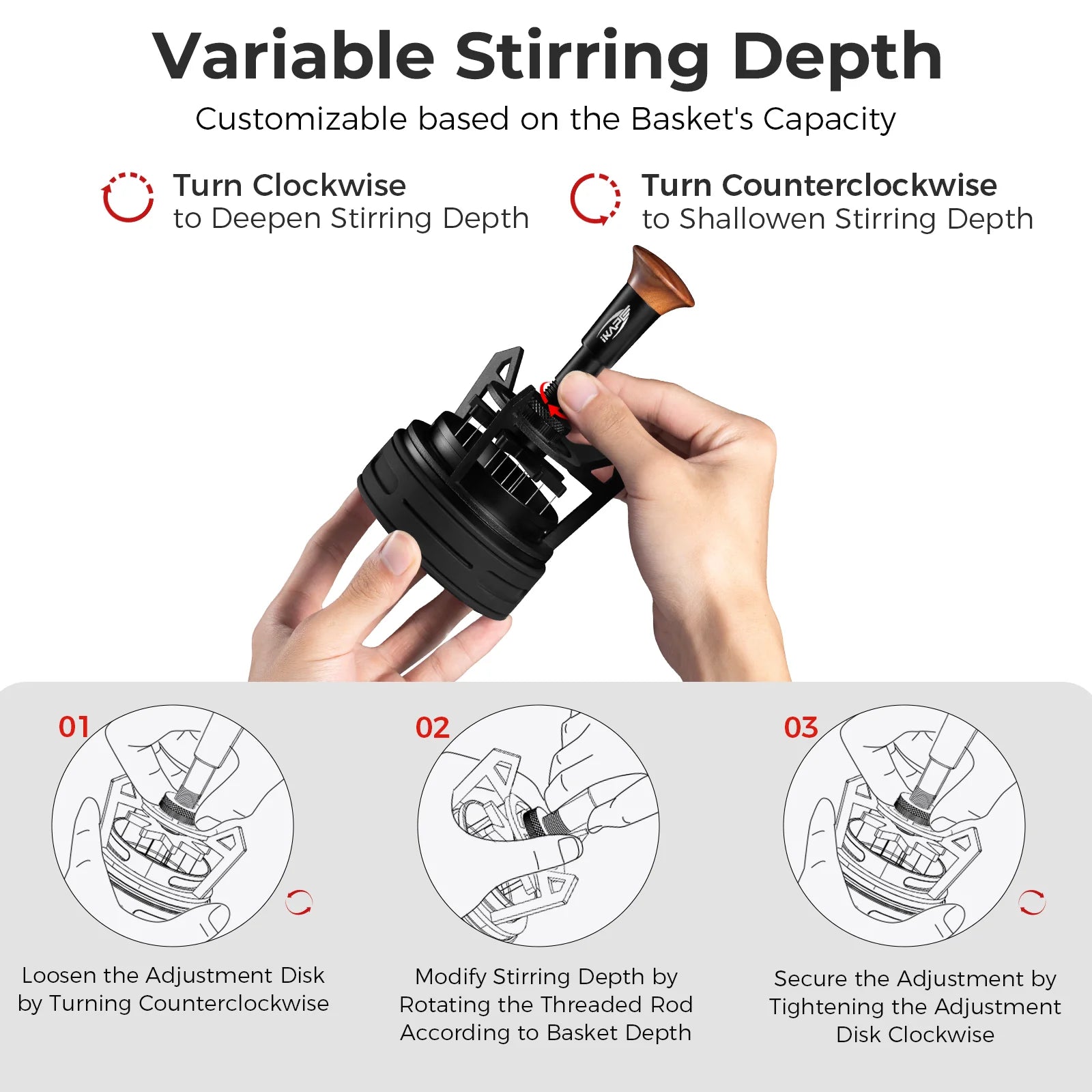 IKAPE V3 Espresso Rotary Springback WDT Distribution Tool