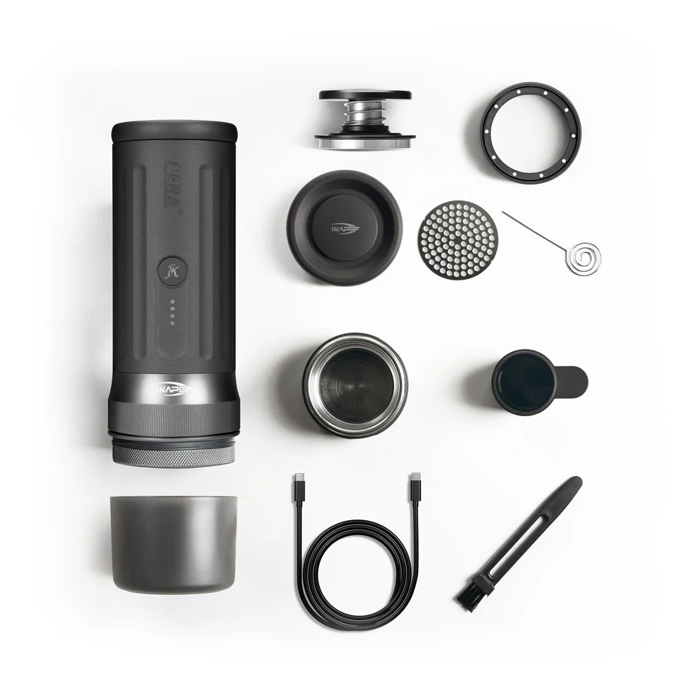 IKAPE Portable Coffee Maker with 58mm Bottomless Basket- KAPO K2 Pro