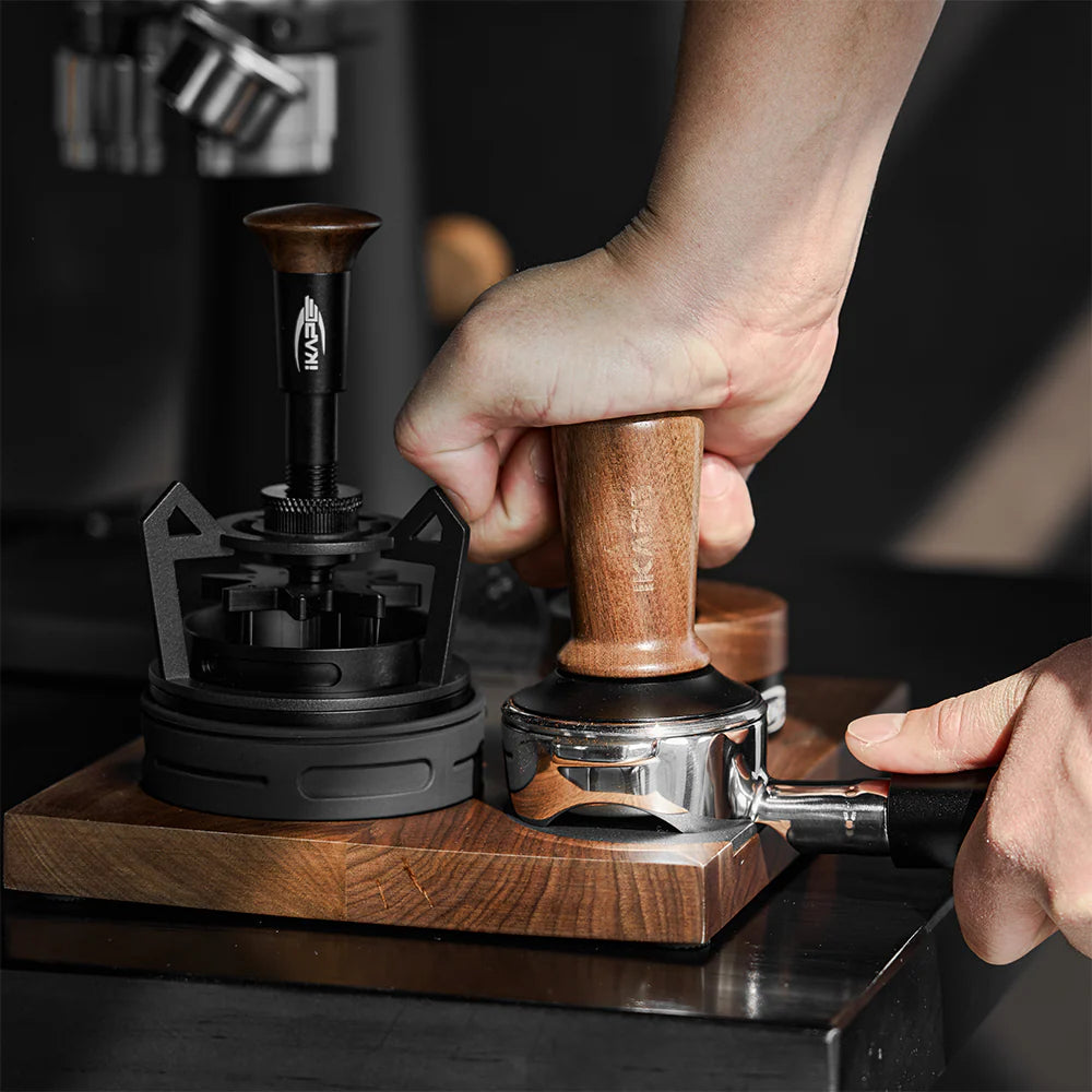 IKAPE V3 Calibrated Coffee Tamper (Wooden Handle)