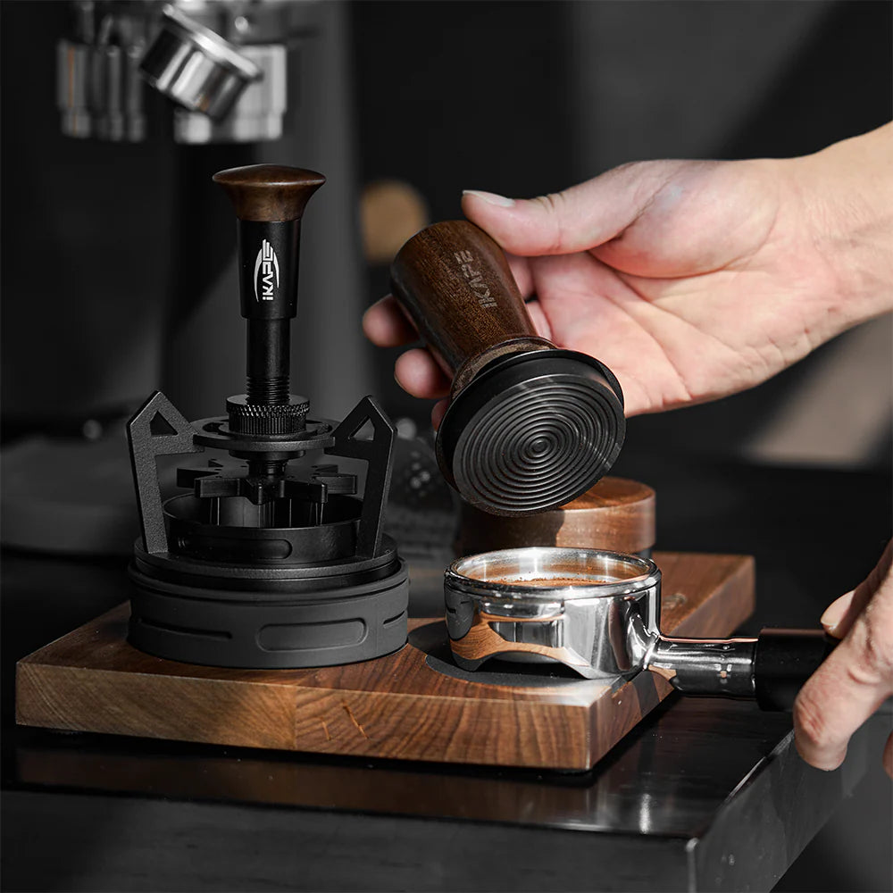 IKAPE V3 Calibrated Coffee Tamper (Wooden Handle)